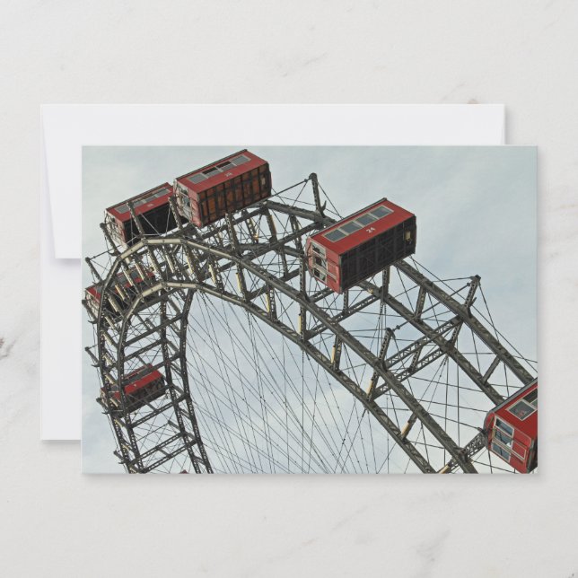Roue de Prater, Vienne, Autriche carte (Devant)