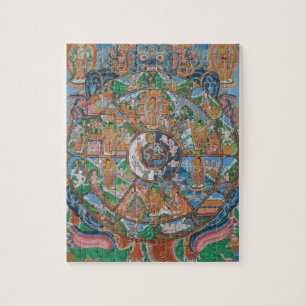 Roue de puzzle de mandala de la vie