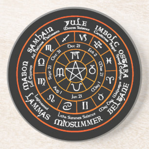 Roue des dessous de verre potables d'année