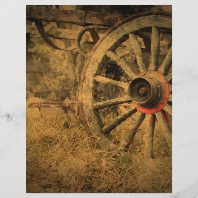 Roue d'escadre rustique primitive (Devant)