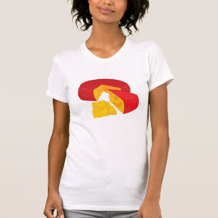 Roue du T-shirt des femmes de fromage