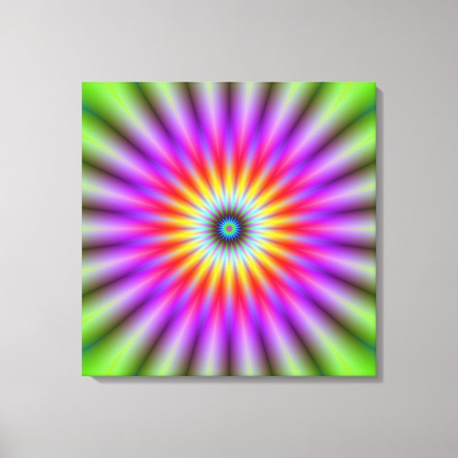 Roue en toile de couleur (Recto)