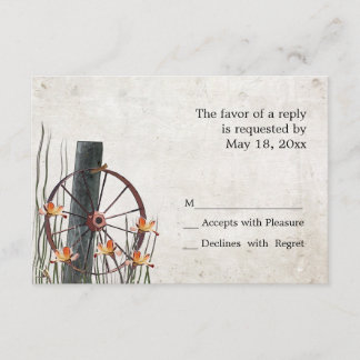 Roue Wagon Pays - Cartes RSVP