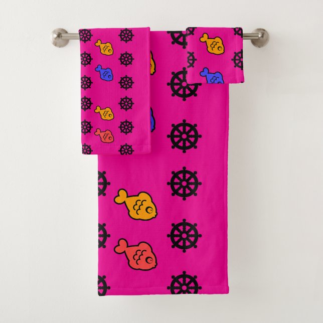 Roues de poisson Mignon rose chaud pour enfants  (En situation)