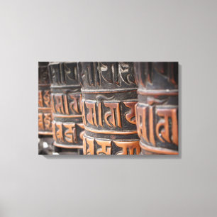 Roues de prière bouddhiste imprimé toile