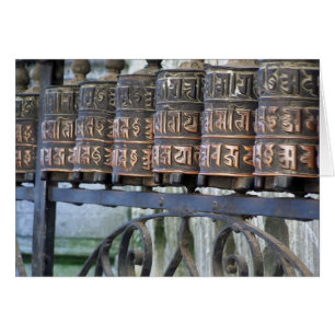 ROUES DE PRIÈRE BOUDDHISTES, NÉPAL