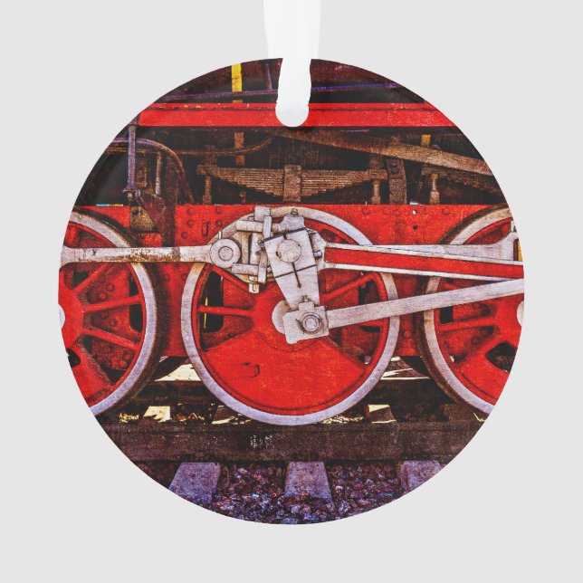 Roues de train à vapeur vintage (dos)