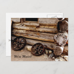 Roues en Wagon Rusty Nouveau Faire-part d'adresse