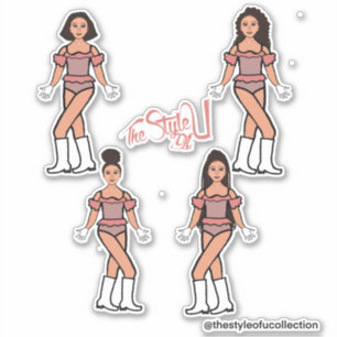 Rouffle Majorette / Stickers Danseuse Peach Blend