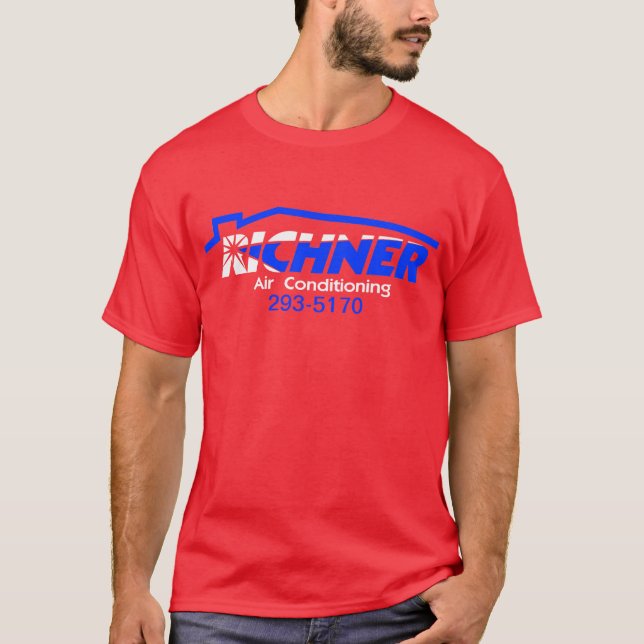 Rouge 1 de T-shirt d'air de Richner (Devant)