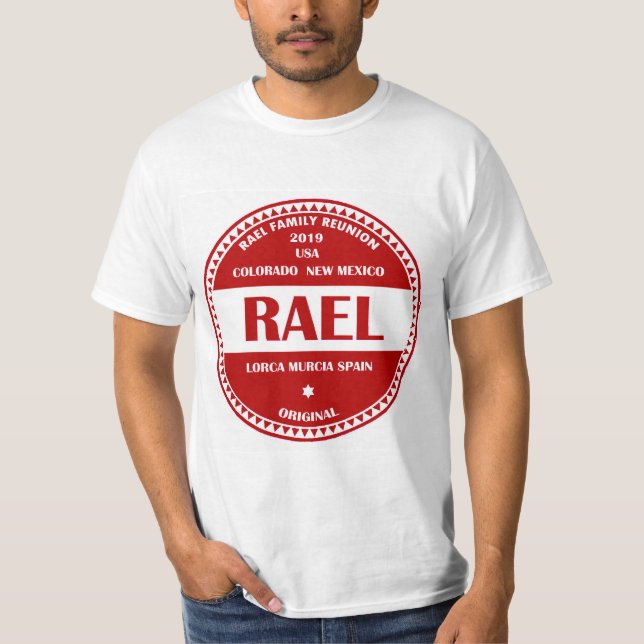 Rouge 2019 de T-shirt de réunion de famille de (Devant)