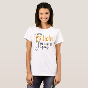 Rouge à lèvres et T-shirt de Jésus