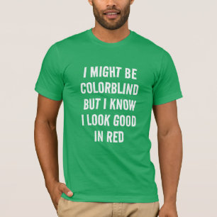Rouge amusant - Vert Couleur Éblouissant T-shirt
