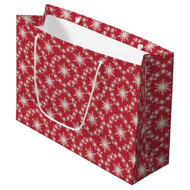Rouge Avec Sac Cadeau Blanche - Grand, Lustré (Devant Angle)