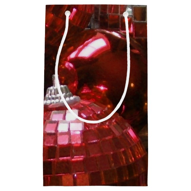 Rouge Baubles sac cadeau petit (Devant)