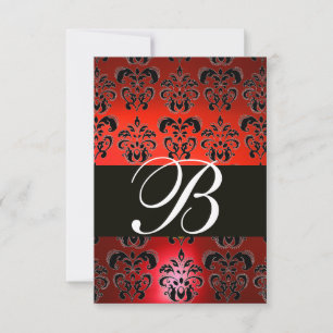 ROUGE BLACK RUBY BLANC DOMMASK MONOGRAM RSVP