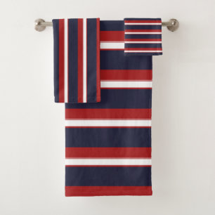 Rouge Blanc Bleu Marine Rayures Rayure Nautique