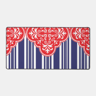 Rouge, Blanc, Bleu Motif Décor Mat