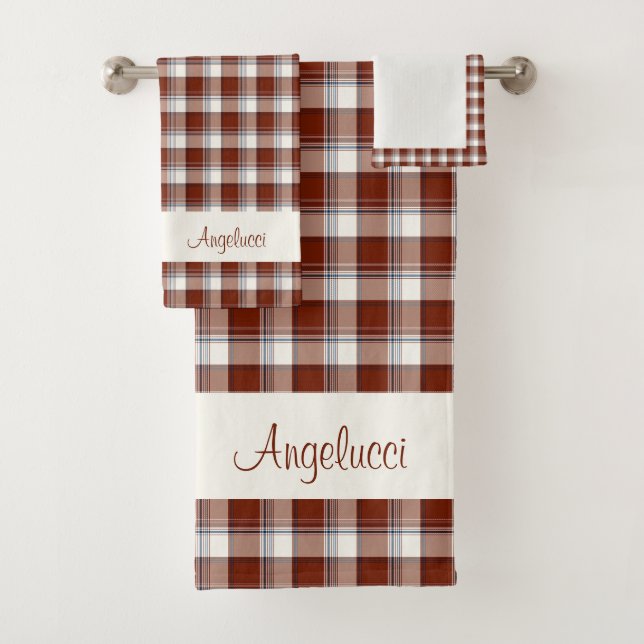 Rouge, Blanc, Bleu Plaid à plusieurs fils (En situation)