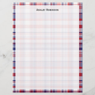 Rouge, Blanc, Bleu Preppy Madras Plaid