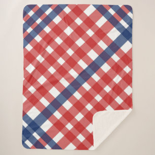 Rouge, blanc et bleu En vichy plaid Americana