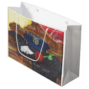 "Rouge, Blanc et Bleu" par T.S. Sac cadeau Pneu