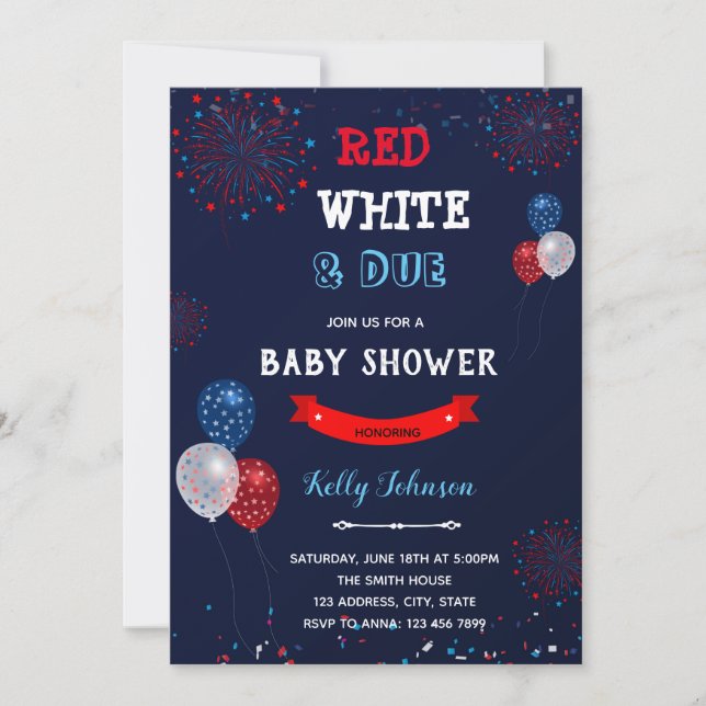 Rouge blanc et invitation en retard (Devant)