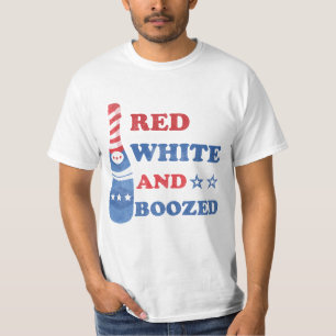 Rouge Blanc Et Ivre T-Shirt du 4 juillet