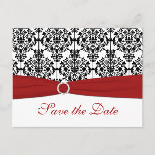 Rouge, blanc et noir Enregistrer la carte postale 