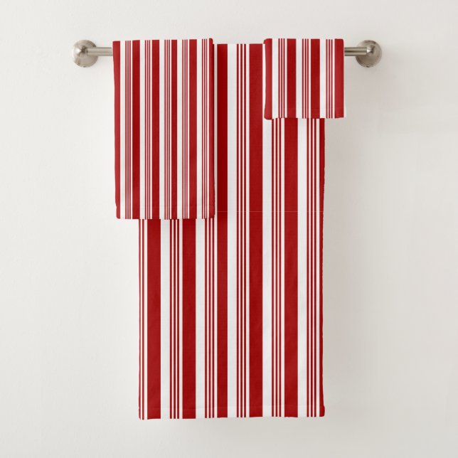 Rouge Blanc Peppermenthe Grille Design Ensemble de (En situation)