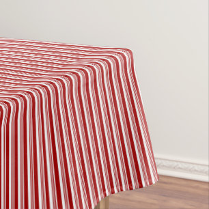 Rouge Blanc Peppermenthe Grilles Nappe