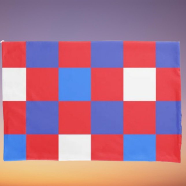 Rouge, Blanc & Somnolence – Housse d'oreiller patr (Créateur téléchargé)