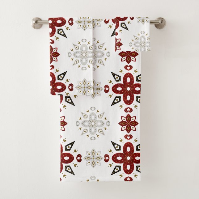 Rouge bleu or scandinave Nordic Graphic (En situation)