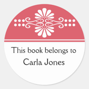 Rouge Ce Livre Appartient Aux Étiquettes