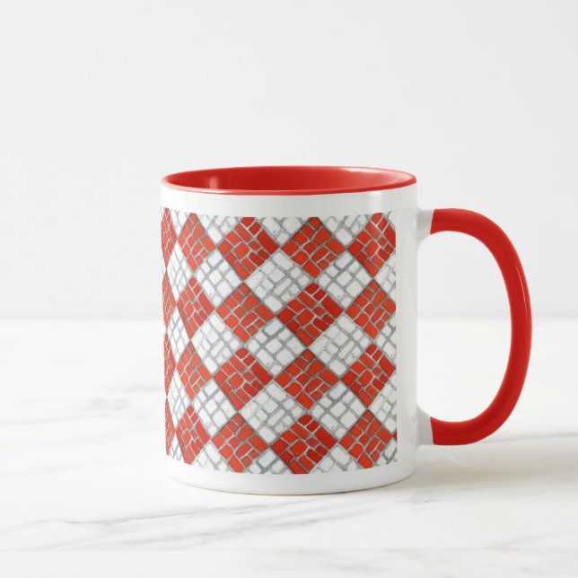 ROUGE CHECK MOSAIC Rouge Combo Mug (Droite)