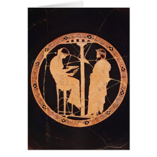 Rouge-chiffre athénien kylix dépeignant Aegeus