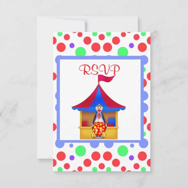 ROUGE CIRQUE FÊTE D'ANNIVERSAIRE RSVP (Devant)