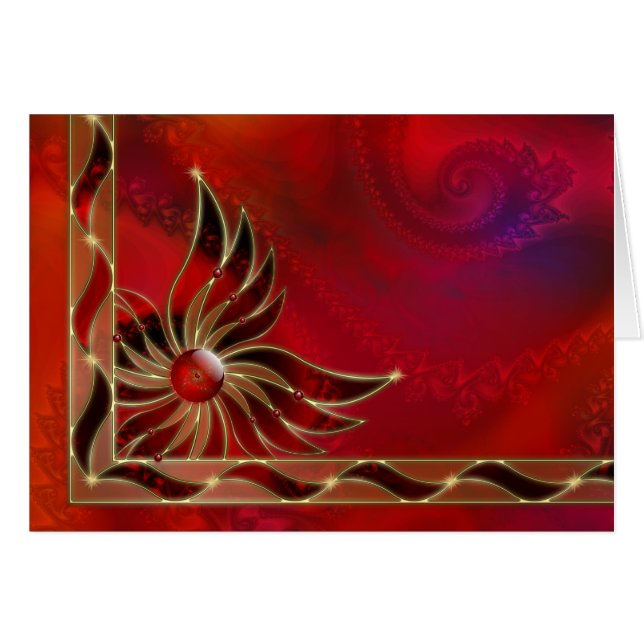 Rouge comme carte flamme (Devant horizontal)