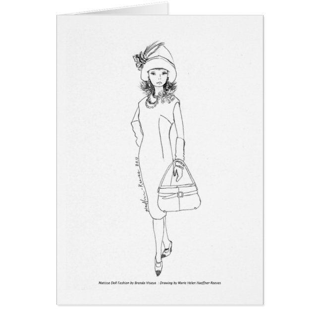 Rouge d'Aquarelle de mode de poupée de (Devant)