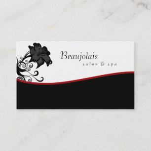 Rouge de carte de visite de thérapie de massage d