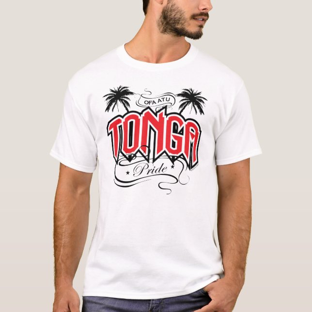 Rouge de fierté du TONGA - T-shirt (Devant)