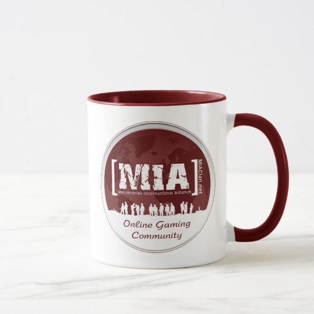 Rouge de logo de tasse de MIA Coffe (Droite)