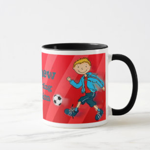 Rouge de tasse de champion du football du football