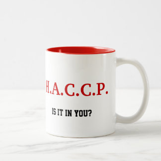 ROUGE DE TASSE DE HACCP