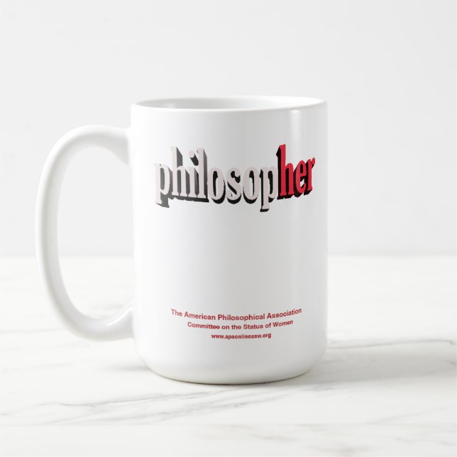 rouge de tasse de philosophe (Gauche)