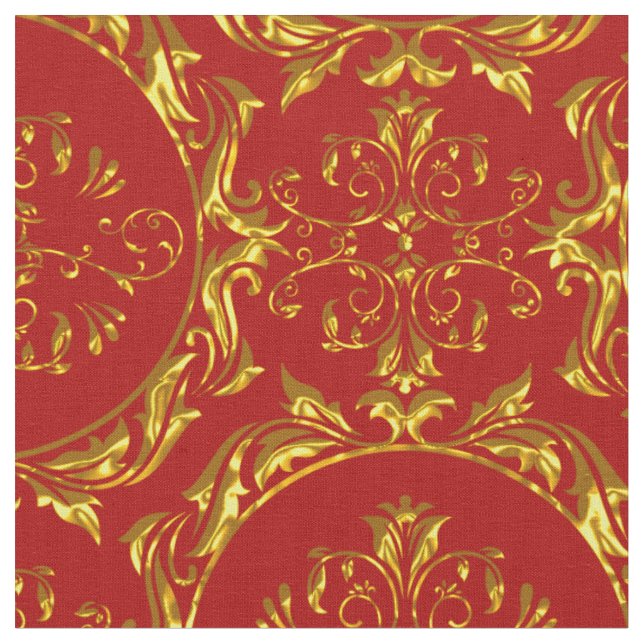 Rouge élégant de tissu de damassé (Fermer)