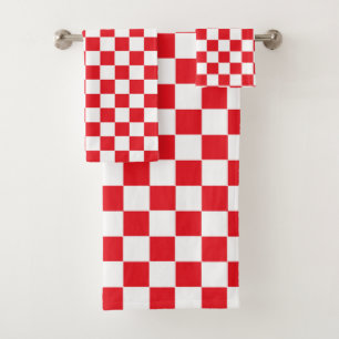 Rouge et blanc Checkered