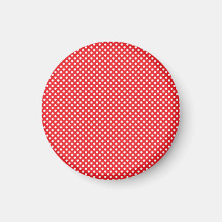 Rouge et blanc | Magnet Motif Pois