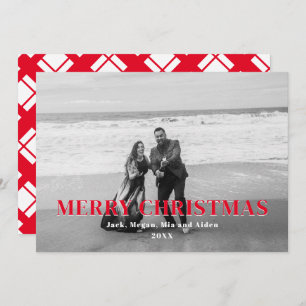 Rouge et blanc plaid Joyeux Noël