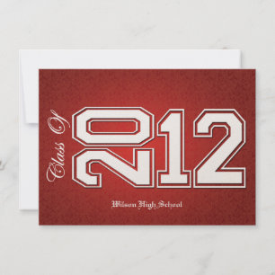 Rouge et classe d'or des invitations 2012